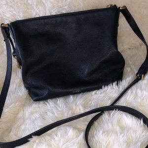 Fossil black crossbody